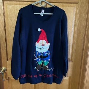 Ugly Christmas sweater elf